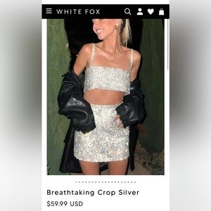 White Fox Breathtaking Crop Silver